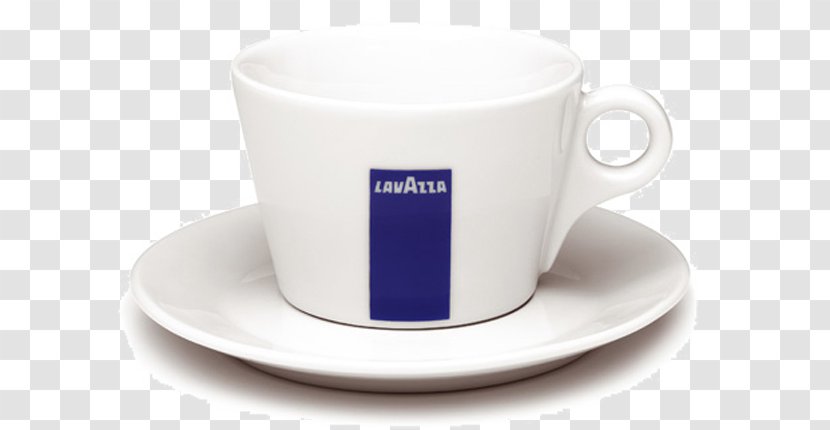 Coffee Cappuccino Espresso Caffè Americano Lavazza - Drinkware - Blue And White Porcelain Transparent PNG