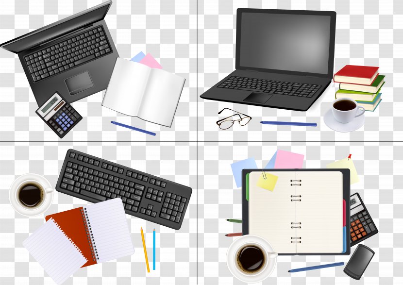 Laptop Desktop Computers Office - Electronics - Tear Paper Transparent PNG