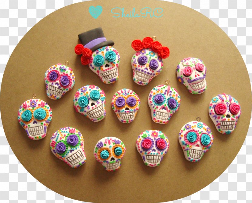Calavera Cold Porcelain Polymer Clay Day Of The Dead Transparent PNG