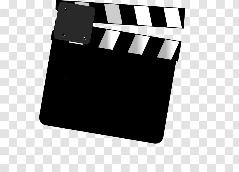 Clapperboard Film Clip Art - Black - Videography Transparent PNG