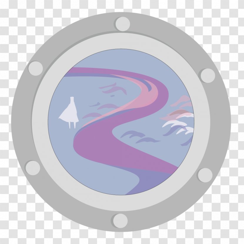 Pink M Circle Font - Purple Transparent PNG