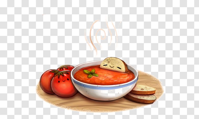 Tomato Soup Bowl Clip Art - Dish Transparent PNG