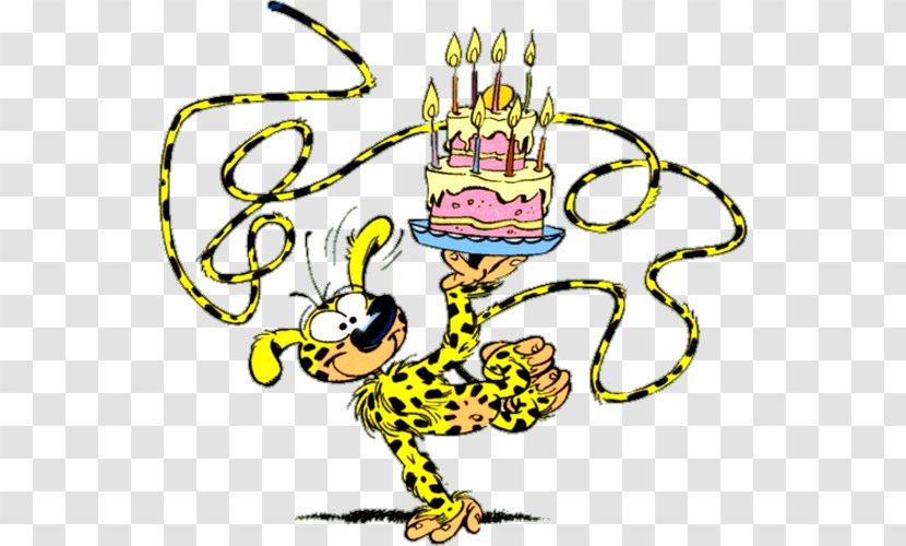 Birthday Cake Marsupilami Happy To You Party Transparent PNG
