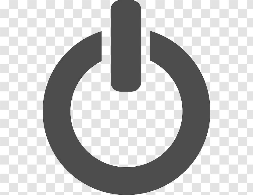 Power Symbol Electrical Switches - Black And White - Free Svg Turn Off Transparent PNG
