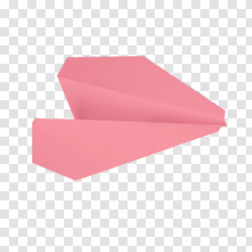 Paper Airplane - Plane - Magenta Art Transparent PNG