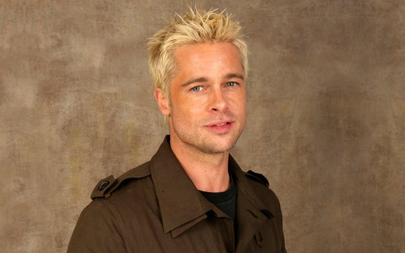 Brad Pitt Fight Club Hairstyle Blond - Person Transparent PNG