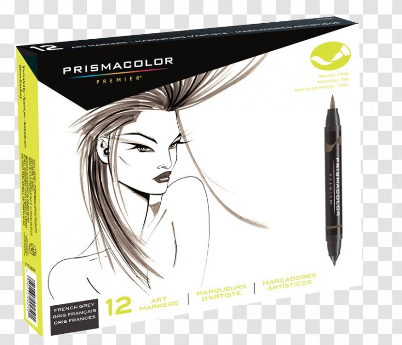 Prismacolor Marker Setprisma Pro 48set Pen Artist - Sharpie - Freehand Ink Transparent PNG