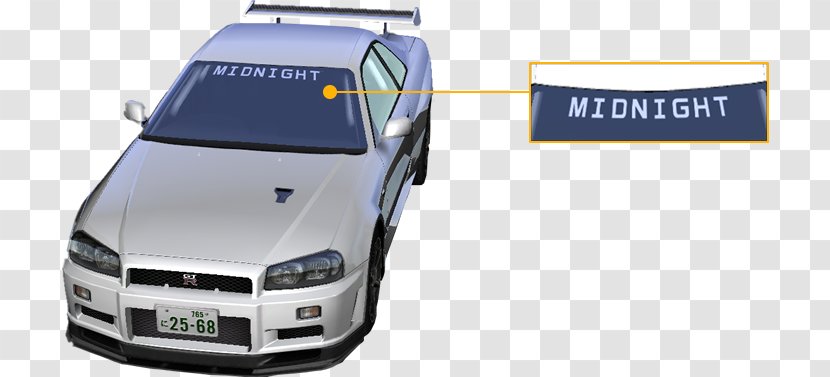 Wangan Midnight Maximum Tune Car 湾岸ミッドナイト MAXIMUM TUNE 6 Bumper - Vehicle License Plates Transparent PNG