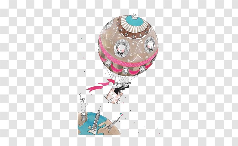 Hot Air Balloon Drawing Illustration - Cartoon Transparent PNG