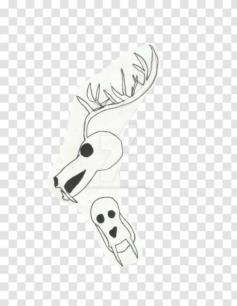 Deer Skull Wendigo Antler Mouth - Mask - Paper-cut Bell Transparent PNG