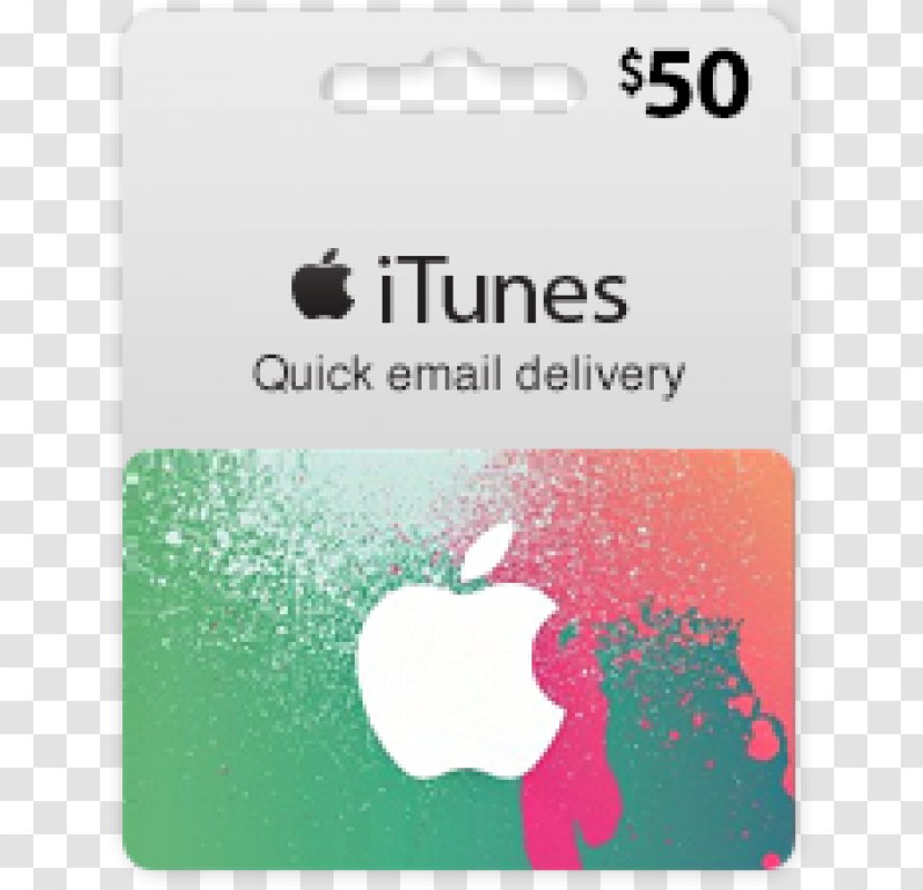 ITunes Store Gift Card Apple App - Watercolor Transparent PNG