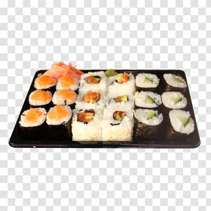 California Roll Gimbap Sushi Side Dish Platter - Appetizer Transparent PNG