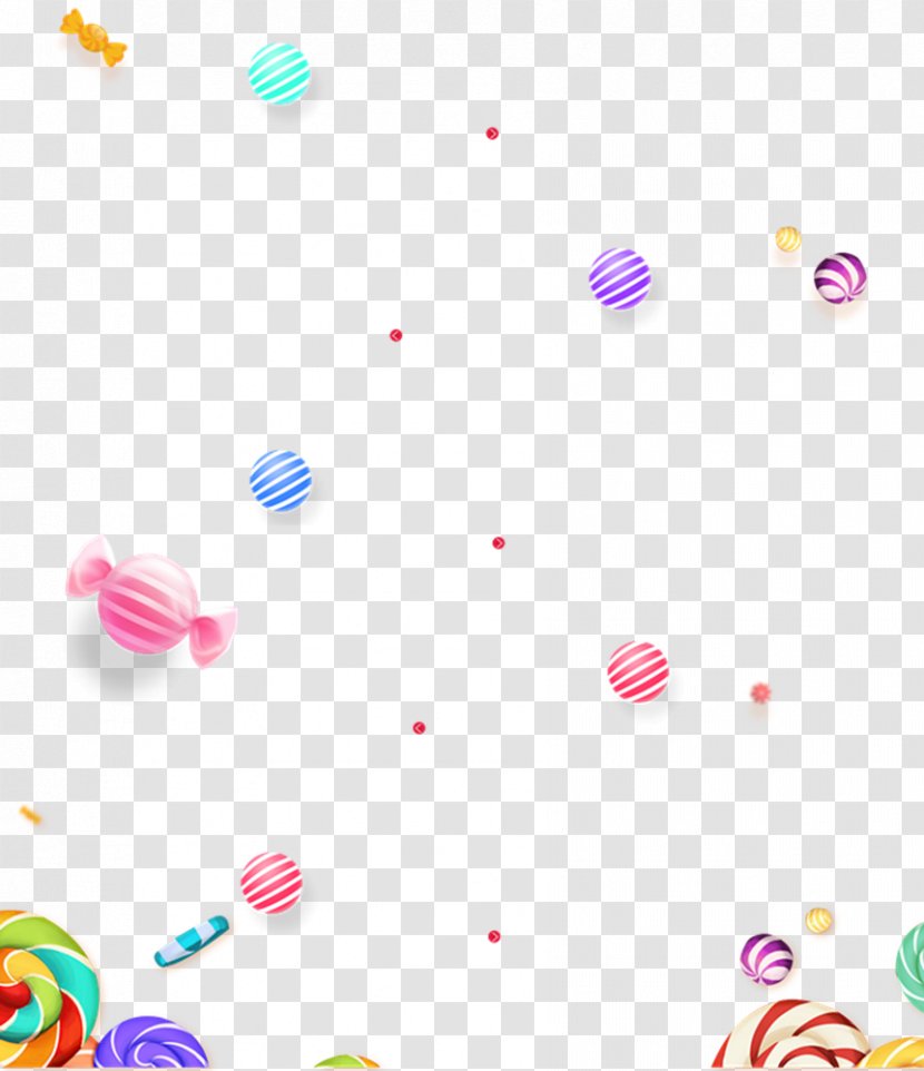 Candy Cane Lollipop - Sugar - Floating Background Material Free To Pull Transparent PNG