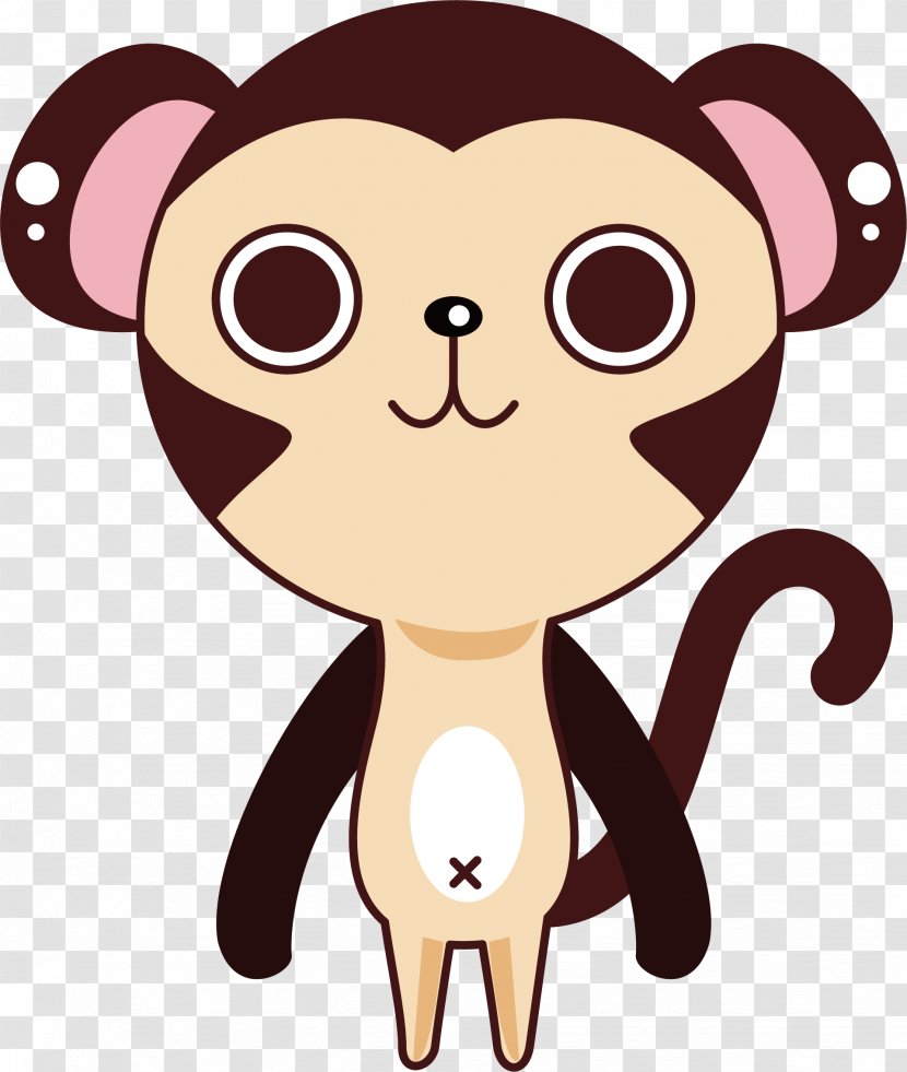 Royalty-free Stock Photography Cartoon Cuteness - Cute Monkey Vector Transparent PNG