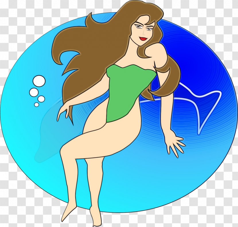 Cartoon Fictional Character Clip Art Mermaid Mythical Creature Transparent PNG