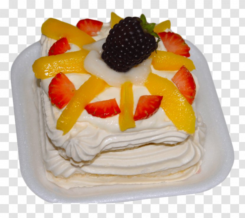 Pavlova Fruitcake Bavarian Cream Torte Meringue - Frozen Dessert - Cake Transparent PNG