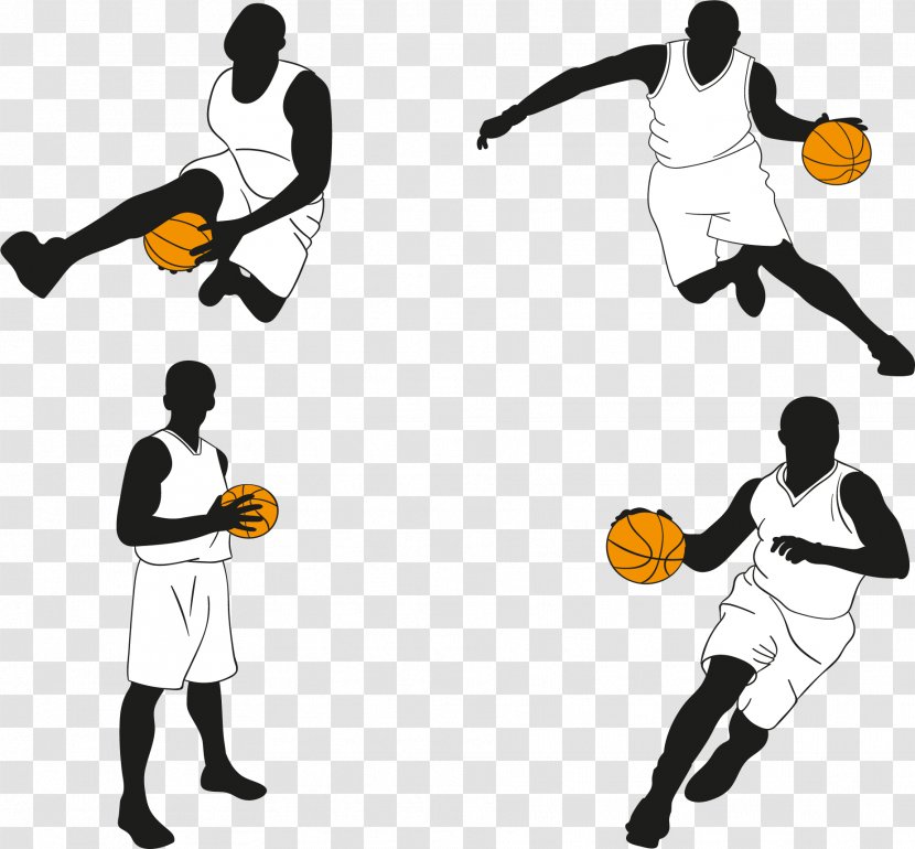 Basketball Player Euclidean Vector Icon - Joint - Playing People Transparent PNG