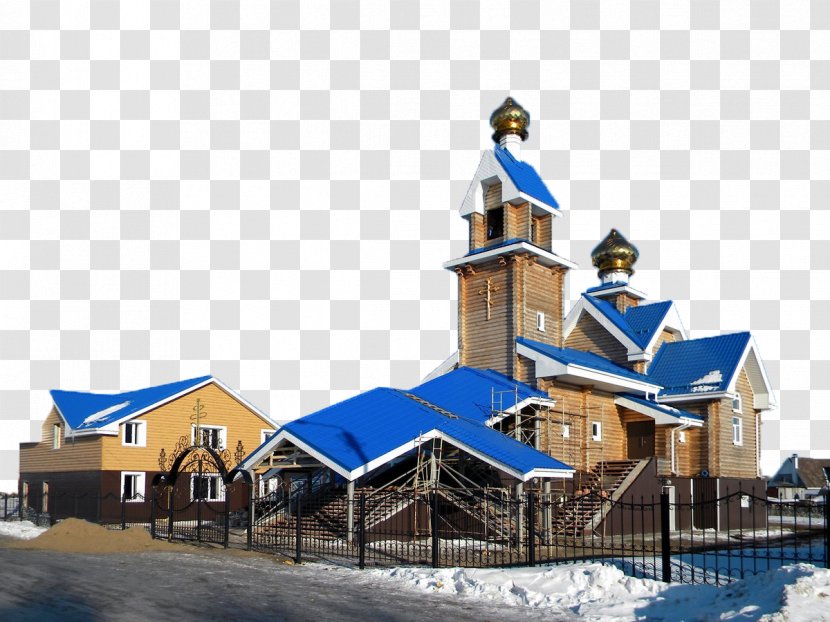 Saint Basils Cathedral Russian Orthodox Church Architecture Eastern - Snow Blue And White Building Transparent PNG