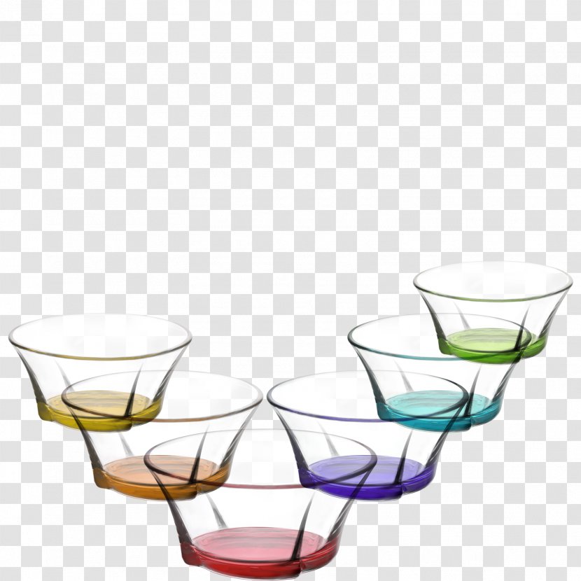Table-glass Bowl Saucer Cocktail Glass - Bacina - Pieces Transparent PNG