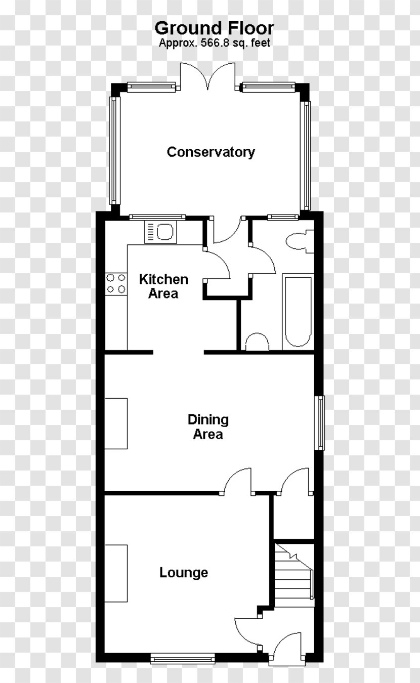 Floor Plan White Line - Drawing Transparent PNG
