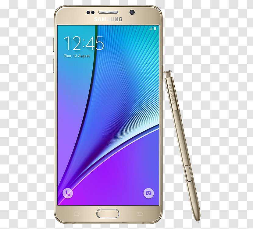 Samsung Galaxy Note 5 4G Unlocked AT&T - Portable Communications Device - Large Screen Phone Transparent PNG