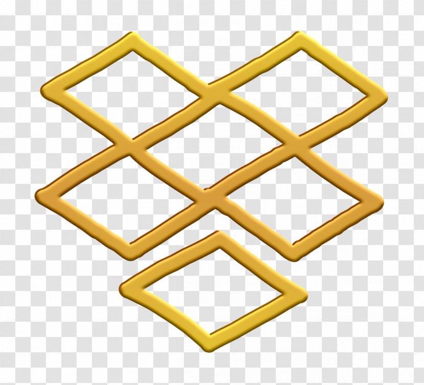 Dropbox Icon Logo Logos - Yellow Transparent PNG