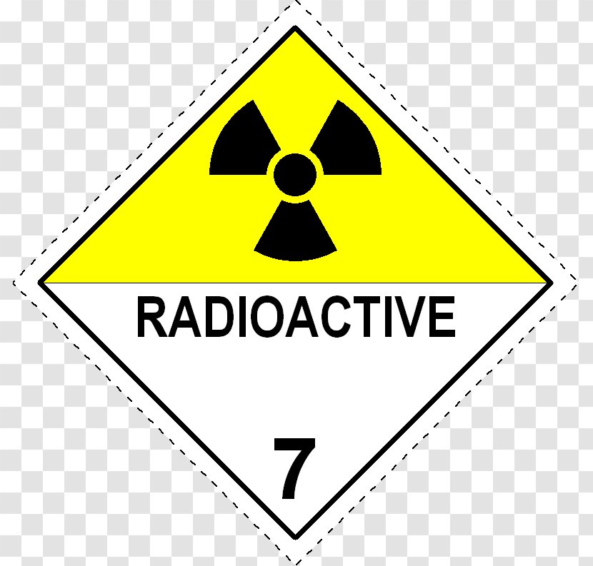 Clip Art Pictogram Radioactive Decay Dangerous Goods ADR - Signage Transparent PNG