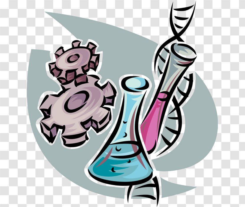 DNA Genetic Engineering Laboratory Glassware. Beakers Genetics Genetically Modified Organism - Heart - Vector Transparent PNG
