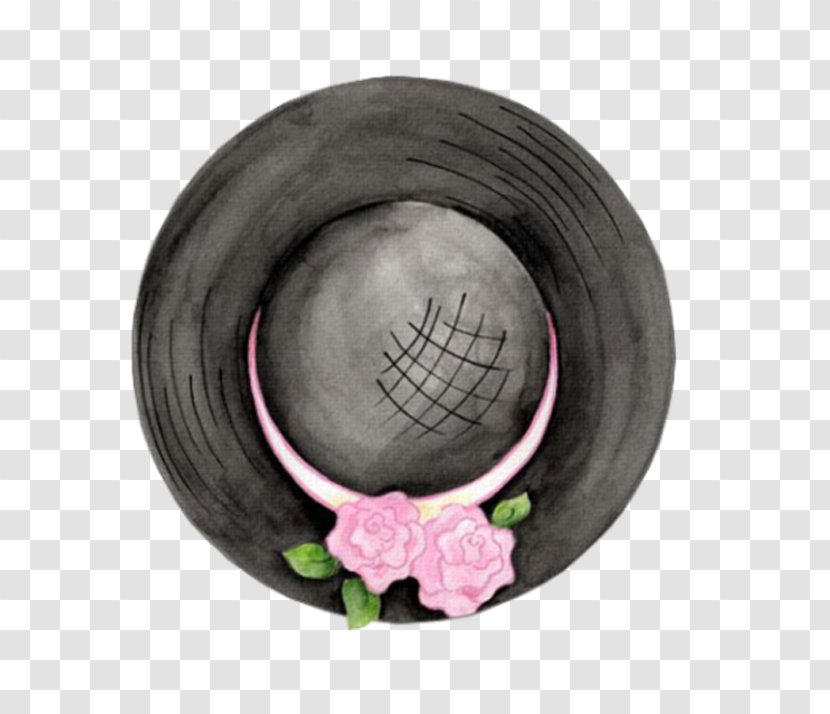 Straw Hat Designer - Fashion Accessory - Hand-painted Transparent PNG