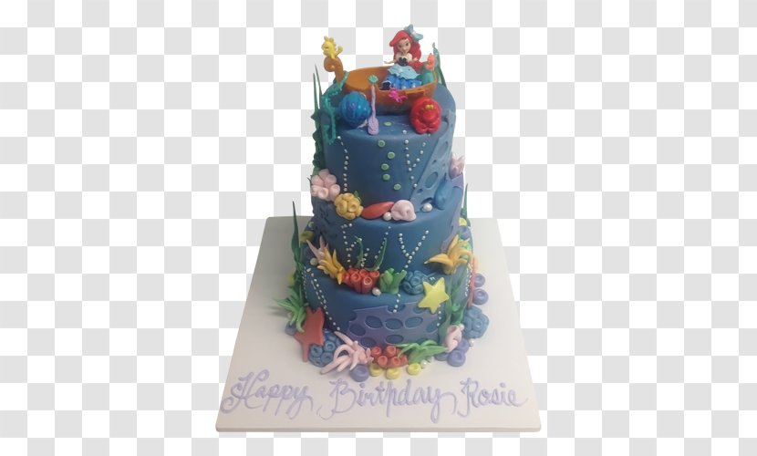 Birthday Cake Torte Bakery Cupcake - Buttercream - Under Sea Transparent PNG