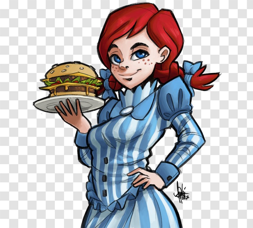 Wendy's Company Hamburger Fan Art - Cartoon - Heart Transparent PNG