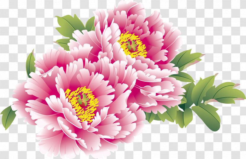 China Moutan Peony Chinese New Year - Flower Bouquet - Creative National Day Transparent PNG