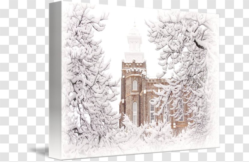 Picture Frames Winter White Rectangle - Lds Temple Transparent PNG