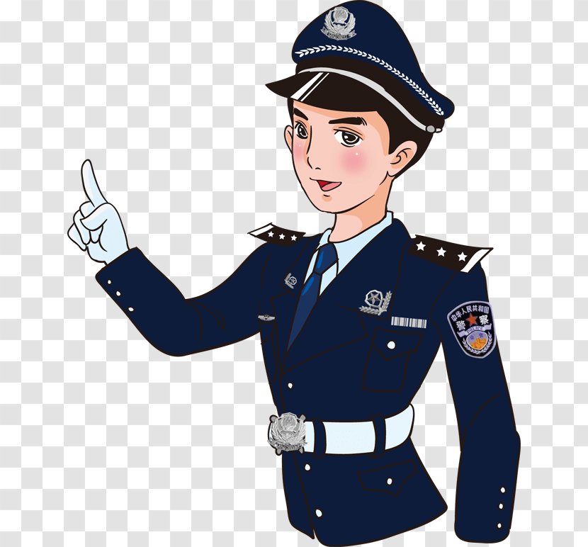 Police Officer Cartoon Illustration - Staff - Uncle Transparent PNG