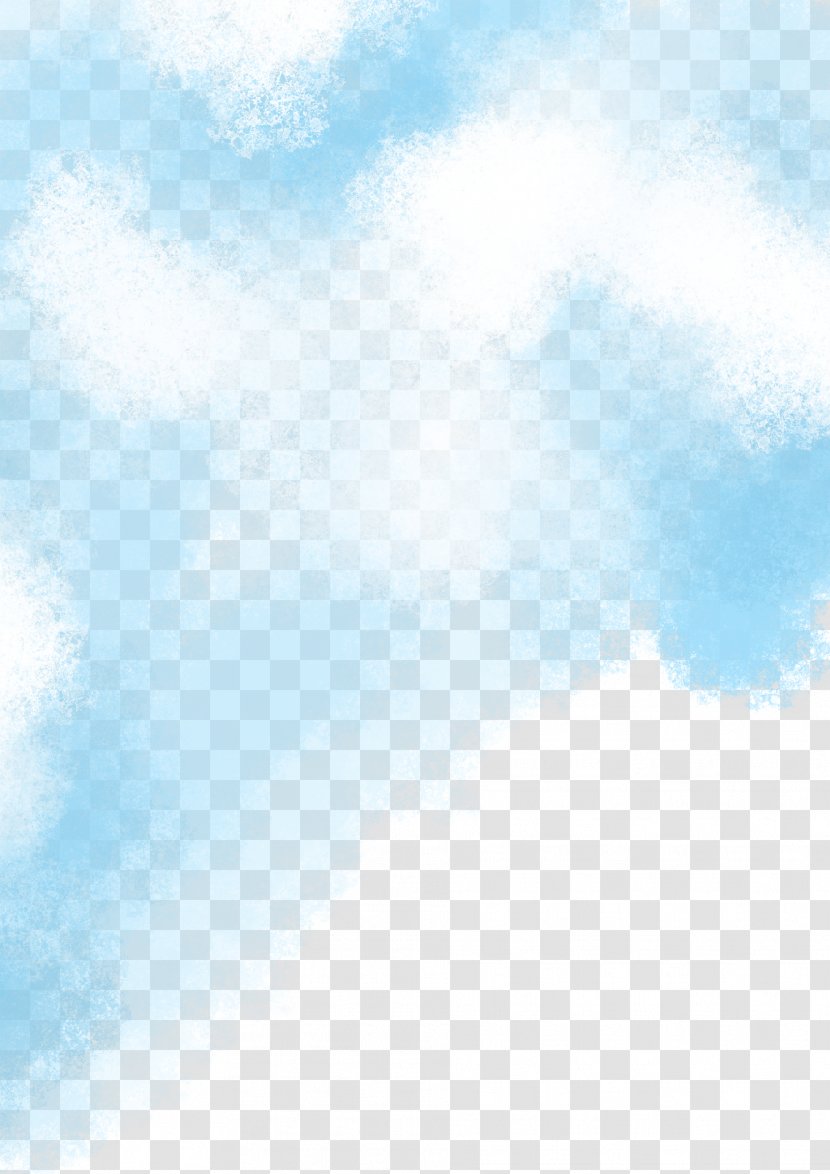 Sky Blue Cloud - Atmosphere - Watercolor And White Clouds Transparent PNG