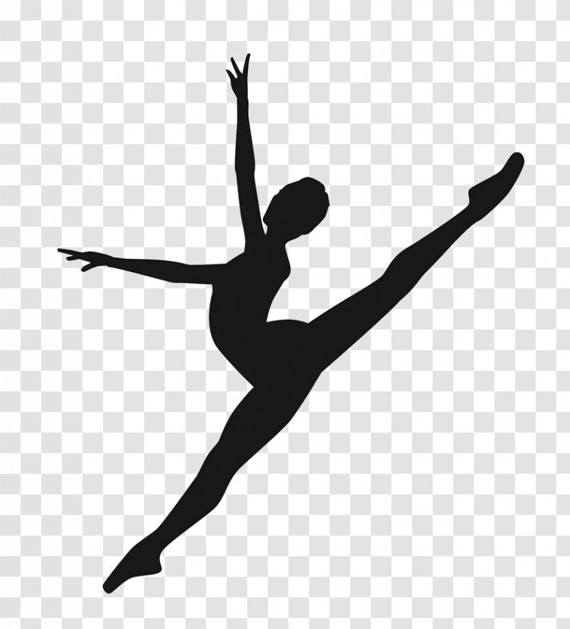Modern Dance Silhouette Contemporary Ballet Dancer - Physical Fitness Transparent PNG