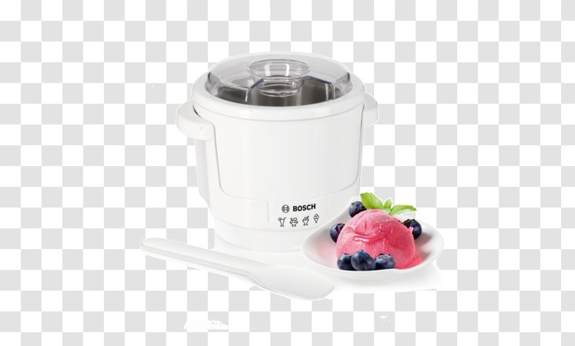 Ice Cream Makers Food Processor Robert Bosch GmbH Refrigerator - Bowl Transparent PNG
