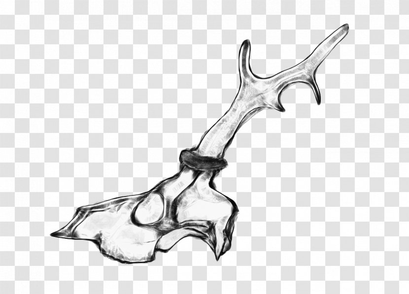Line Art Body Jewellery Weapon Sketch - Cold - Roe-deer Transparent PNG