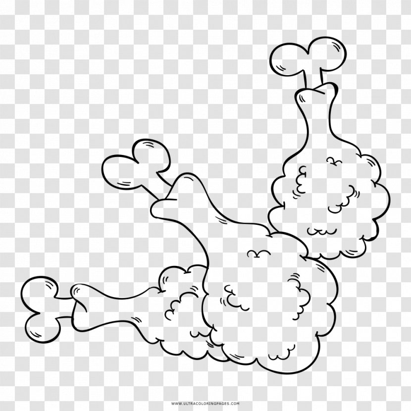 Fried Chicken As Food Frying Drawing - Flower Transparent PNG