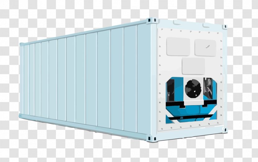 Intermodal Container Refrigerated Freight Transport Cargo - Rail - Refrigerator Transparent PNG