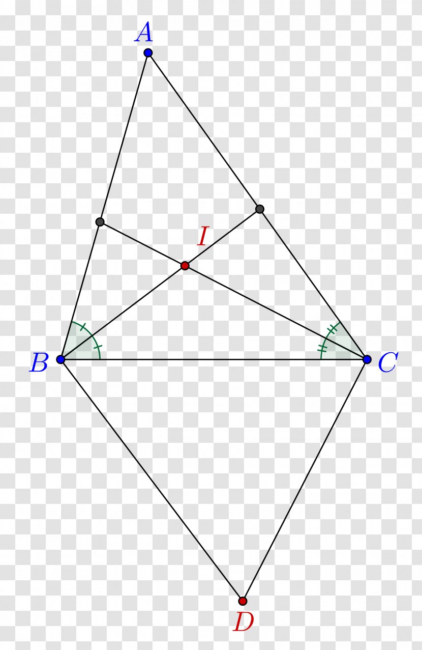 Triangle Line Angle Bisector Theorem Internal - Perpendicular Transparent PNG
