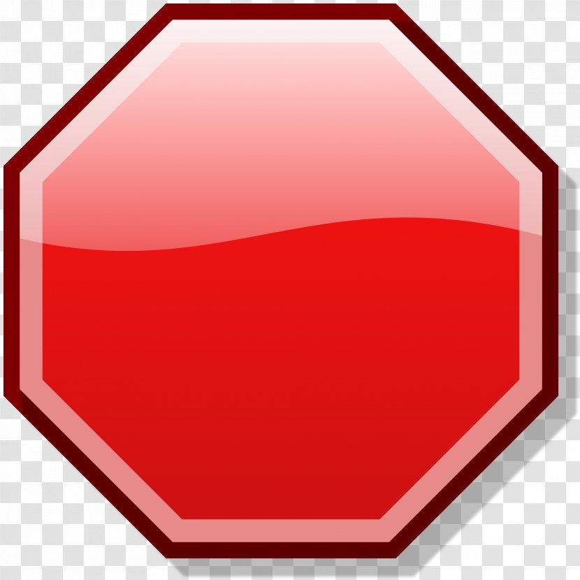 Clip Art Stop Sign Traffic - Red - Clipart Vector Transparent PNG