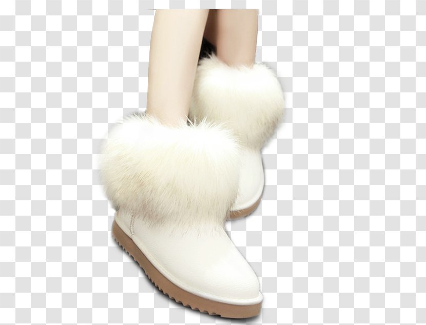 Snow Boot Shoe White - Frame - Boots Transparent PNG