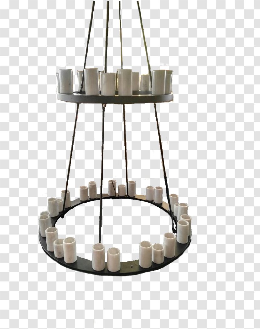 Chandelier Ceiling Light Fixture - Metal Ring Transparent PNG