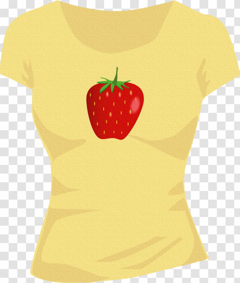 Strawberry T-shirt Neck Font - Strawberries Transparent PNG