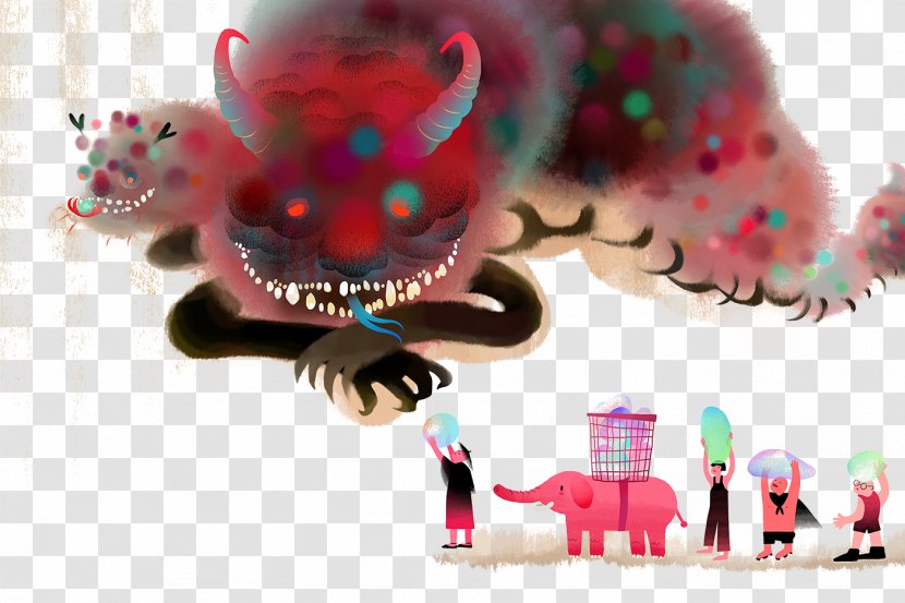 Illustrator Artist Aesthetics Illustration - Toy - Creative Dragon Pattern Transparent PNG