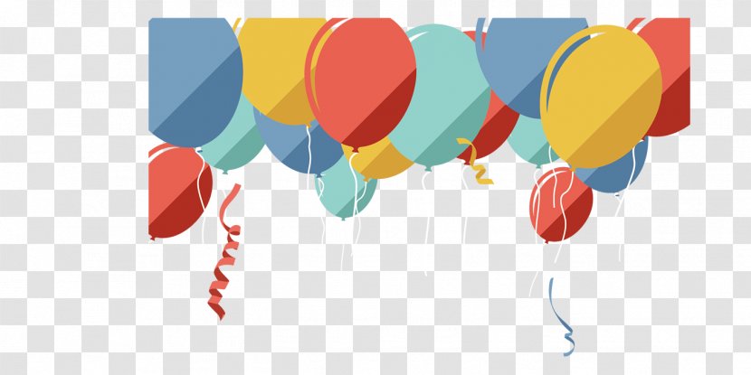 Balloon Birthday Poster - Gift - Floating Transparent PNG