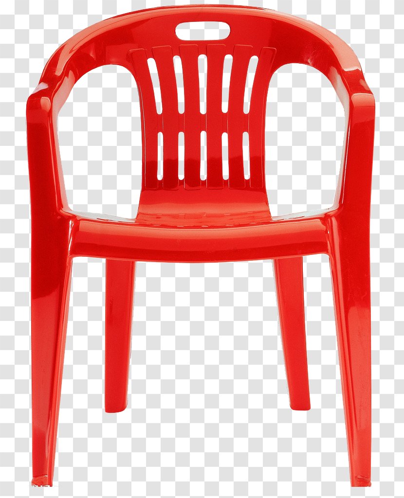 Folding Chair Plastic Table Garden Furniture - Red Transparent PNG