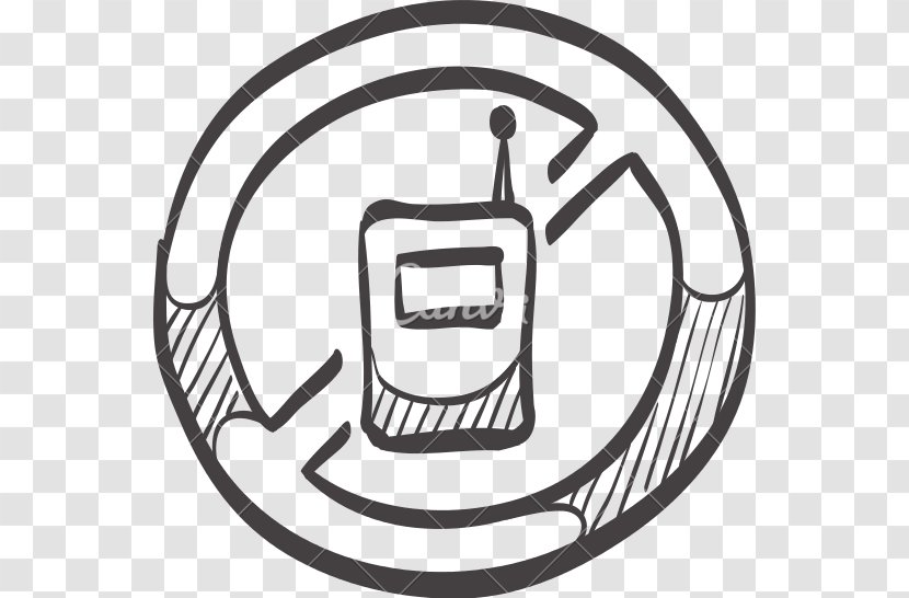 Vector Graphics Mobile Phones Sketch Image Clip Art - Telephone - No Cell Allowed Signs Transparent PNG