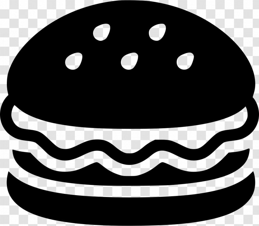 Clip Art Line Black M - Smile - Burger Symbol Transparent PNG